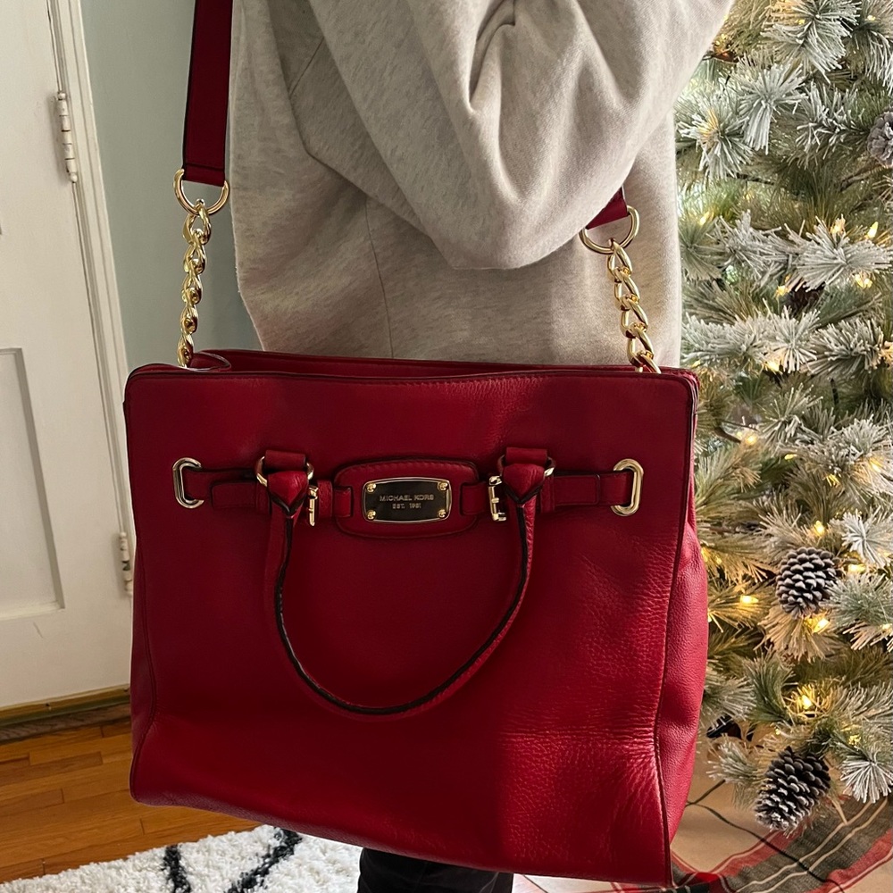 MICHAEL Michael Kors Cherry Red Tote - Picture 2 of 11